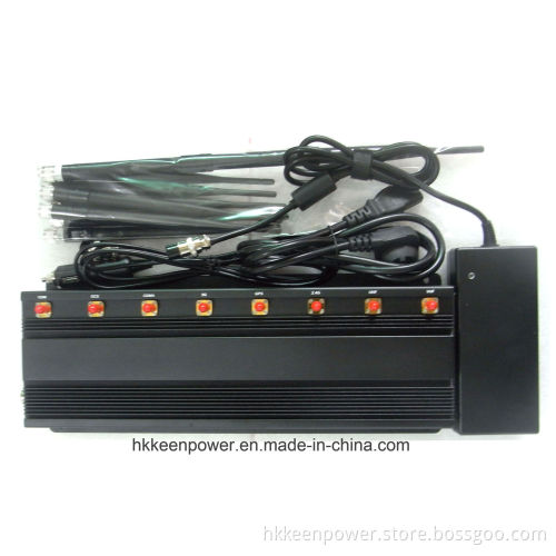 18W High Power 8 Bands VHF UHF Jammer GPS WiFi Jammer